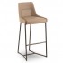 4056B Luxe Steel and Fully Upholstered Art Deco Commercial Restaurant Hotel Assisted Living Hospitality Bar Stool